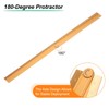 sourcing map 2pcs Folding Straight Ruler 30cm Metric Aluminum Alloy