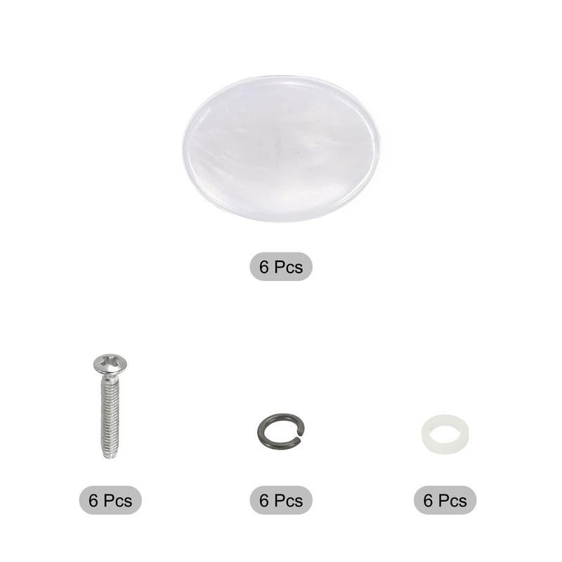 PATIKIL Guitar Tuning Peg Button Machine Head Oval and Concave