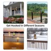 Deck Hook Railing Mount - Heavy Duty Metal Shepherds Hook