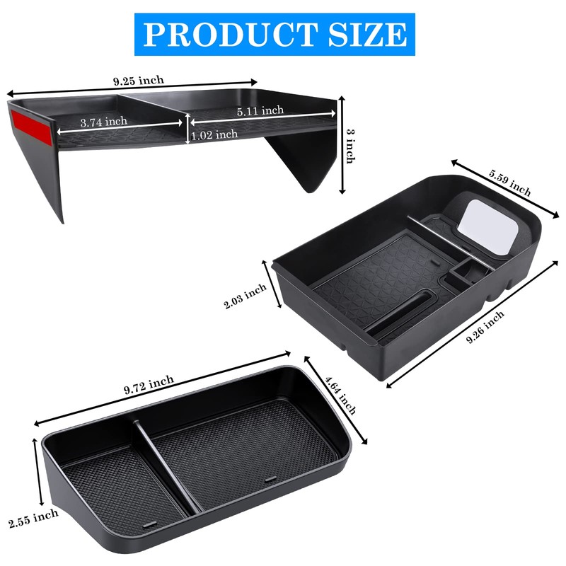 DIAMOOKY Upgraded Center Console Organizer Compatible with Toyota RAV4 2025