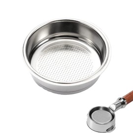 Coffee Strainer Filter Basket, 51 mm Coffee Filter Made of Stainless Steel Reusable Replacement Coffee Filter Basket Backwash Filter Basket Single Cups Coffee Filter Basket for Families, Milk Tea