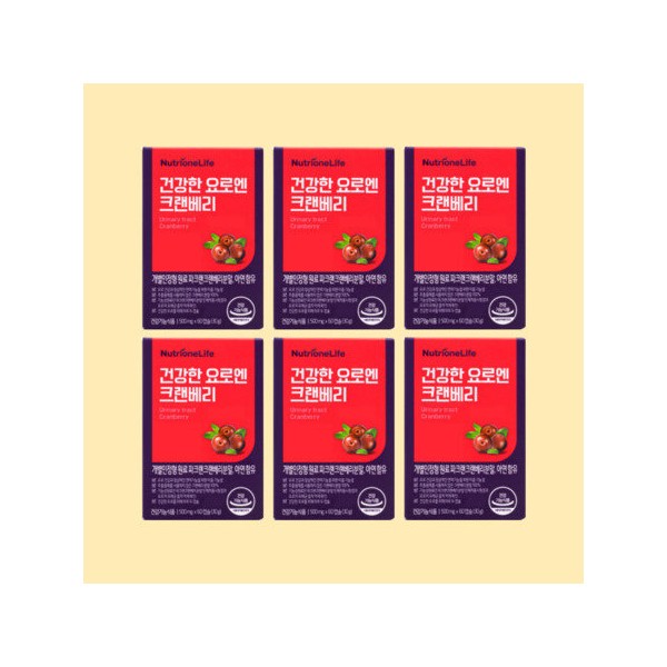 6 cranberries for a healthy urinary tract, 6 months /