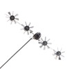 Aircraft Wind Sculpture Wind Powered Rotate Stainless Steel Airplane Windmill