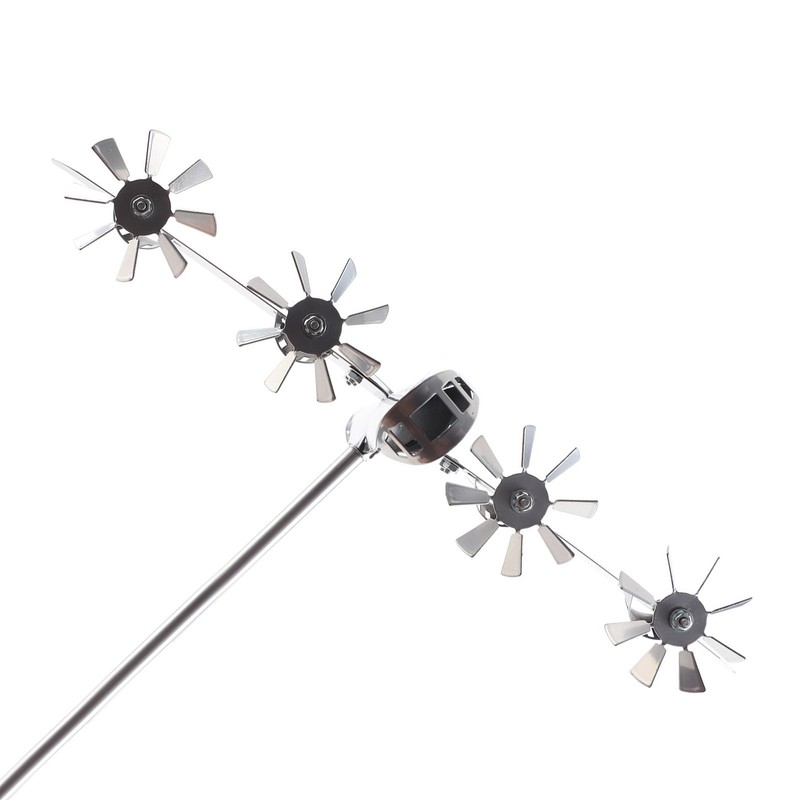 Aircraft Wind Sculpture Wind Powered Rotate Stainless Steel Airplane Windmill