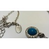 Lia Sophia "Candy Dot" necklace - bright blue crystal