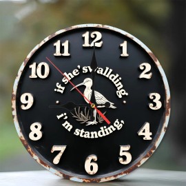 25x25cm Wood Wall Clock that is a Model of a Famous Bridge or Buildingsheet size: 25*25cm/9.843*9.843inch, color: White