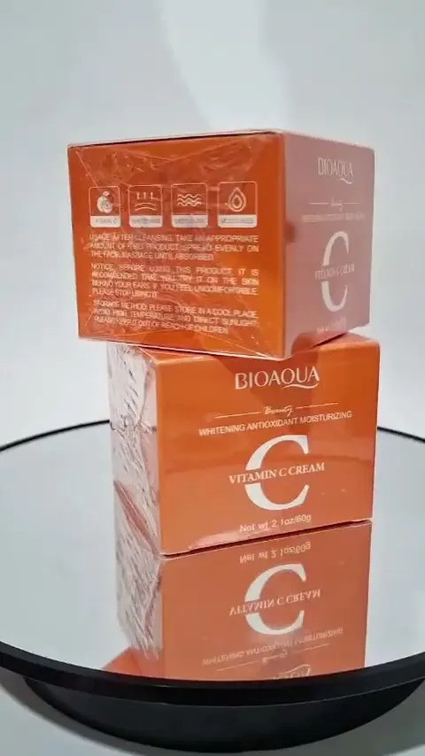 2 Pza Crema Vitamina C Bioaqua Antioxidante Whitening