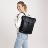 Gusti Kieran Leather Messenger Backpack with Zip and Buckle Anti-Theft
