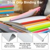 PATIKIL 10Pcs Binding Bars, 25mm Binding Bars Slide Grip 220