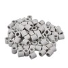 sourcing map 100pcs Ceramic Tube Insulated Electronic Wire Bundle Protection