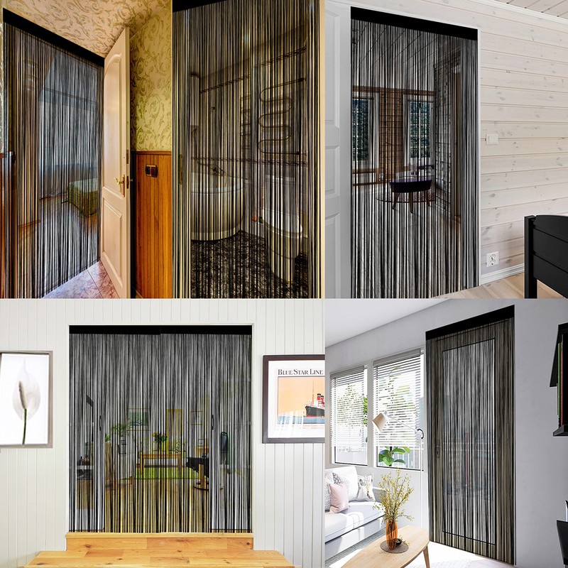 Taiyuhomes String Door Curtains Fly Screen Curtain For Window Decorations