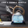 MARSKITOP Tea Kettle Stove Top, Food Grade Stainless Steel Whistling
