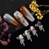 10Pcs Bowknot Shaped Nail Charm 3D Luxury Nail Art Gig
