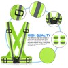 SAWNZC Reflective Vest Running Gear 2Pack, Adjustable Safety Vest Outdoor