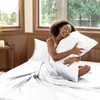 CozyLux Satin Sheets California King Size - 4 Piece White