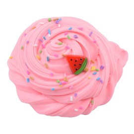Keemanman Pink Watermelon Butter Slime, DIY Slime Supplies Kit for Girls and Boys, Stress Relief Toy Scented Slime Toy for Kids Education, Party Favor, Gift and Birthday(7oz)
