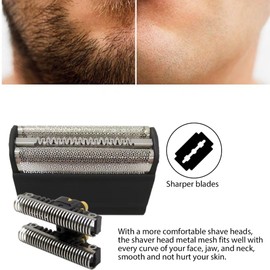 31B Series 3 Replacement Shaver Head Foil and Cutter Replacement for Br-aun Series 3 Electric Shaver Electric Razors 350 360 370 380 390cc Series 5000 6000(Black, Plastic Sealed Packaging)