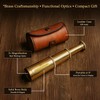 Solid Brass Handheld Telescope 6" - Nautical Pirate Spy Glass