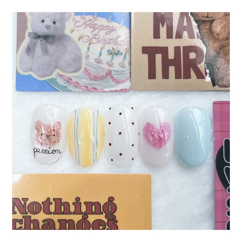 Petty Bear ⚆ᴥ⚆ - Short Almond / 옹졸한곰돌이 ⚆ᴥ⚆ -