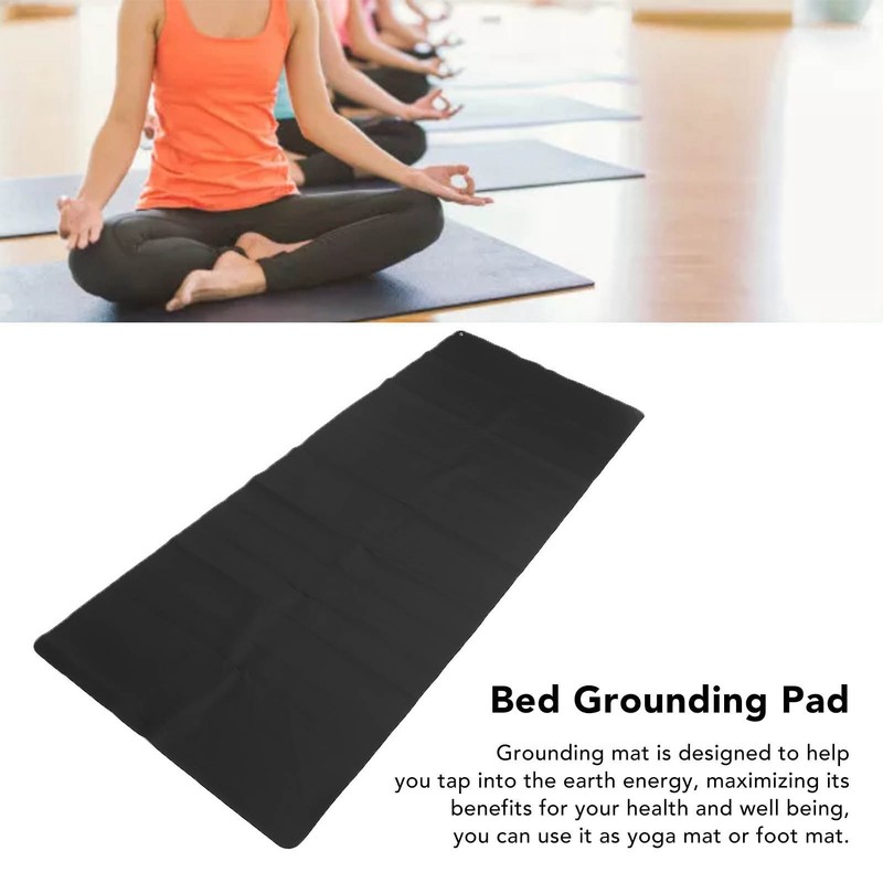 Grounding Mat Black Earthing Grounding Sheet with 5m Cable for