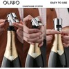 OUWO Champagne Stopper 6 Pack Stainless Steel Champagne Save with