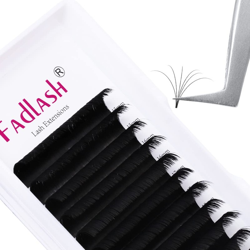 Easy Fan Lashes, Self-Fanning Eyelashes, Volume Eyelashes for Volume Technique,
