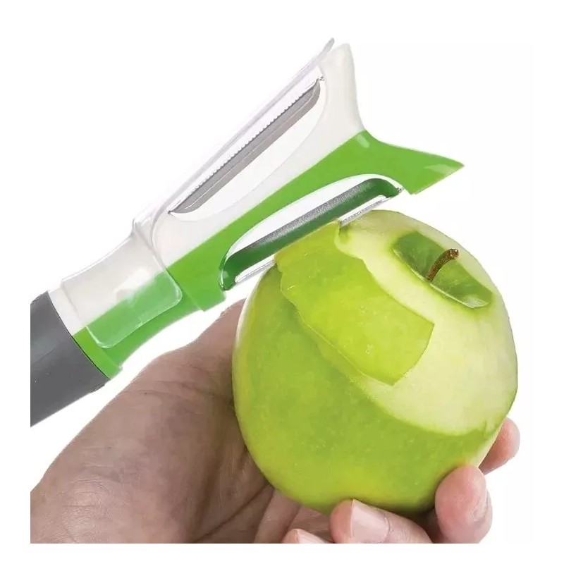 Progressive International Prep Solutions Stainless Steel, Dual-Sided Produce Peeler And