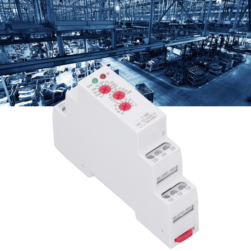 Time Relay Multifunctional Normally Open DIN Rail Delay Timer Switch
