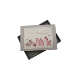 White Cotton Cards Nanny's Boasting Book Tiny Photo Album Toys Range (Pink)