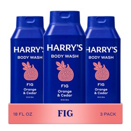 Harry's Men's Body Wash Shower Gel, Fig Scent, 18 oz, Pack of 3