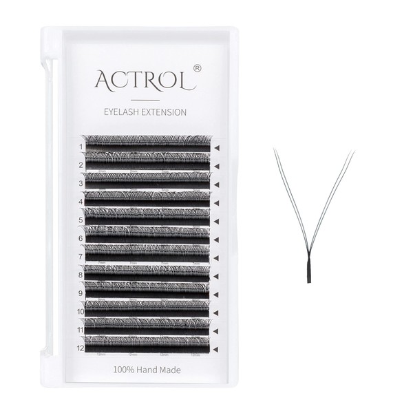 ACTROL YY Eyelashes Extension Lashes Black C Curl 0.05mm 8mm