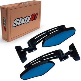 Sixty61 Black Convex Adjustable Mirrors Compatible With ZX14 ZX14R 2006-2026 Kawasaki