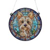 Image Industry Yorkshire Terrier Stained Glass Effect Suncatcher - Garden