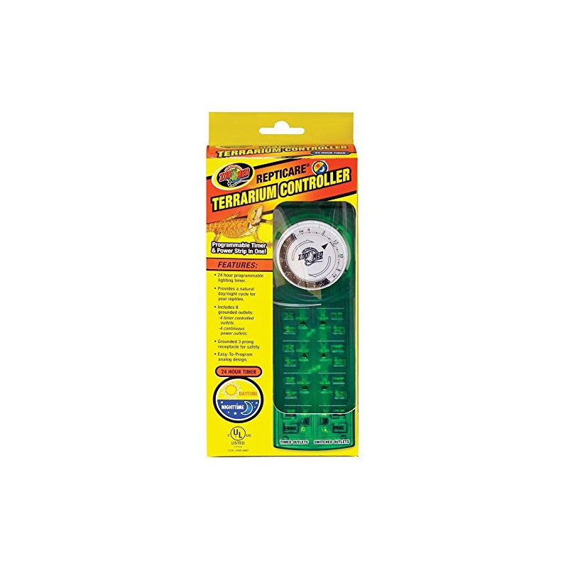 Repticare Terrarium Controller, Combination Timer And Power Strip