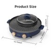 Joydeem Electric Grill with Shabu Shabu Hot Pot, Compact Korean