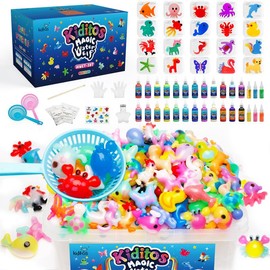 Kiditos  Magic Water Elf Toy Kit with Magic Gels, Molds - Imaginative Play, Christmas Gifts, Birthday Gifts, Party Favors, and Family-Friendly DIY STEM Projects:_30 Animal Colors