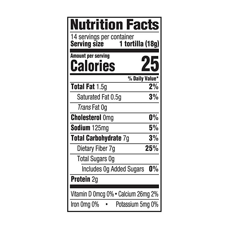 Guerrero Zero Net Carb Chipotle Tortillas - 0g Net Carbs