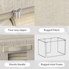 FHSQX 6 Pack Clothes Storage Bins with Metal Frame Foldable