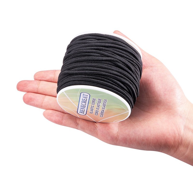 BENECREAT 3mm 20 Yard Elastic Cord Stretch Thread Beading Cord