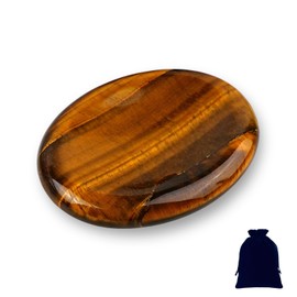 Jicyor Tigerauge Glückssteine Kristalle Steine Handschmeichler Stein Edelsteine für Kinder Heilsteine Edelsteine Chakra Steine für Angst Stressabbau Wahrsagerei Reiki Heilung Meditation