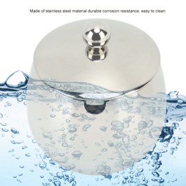 Azucarero de Acero Inoxidable con Tapa, Diseño Moderno, Capacidad de 350g para Almacenamiento de Sal, Azúcar, Especias y Aceite (SILVER)