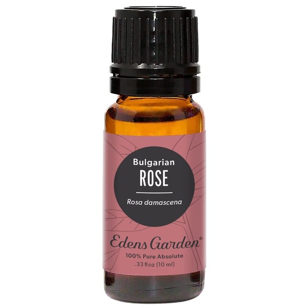 Edens Garden Rose- Bulgarian Absolute Essential Oil, 100% Pure Therapeutic Grade (Undiluted Natural/Homeopathic Aromatherapy Scented Essential Oil Singles) 10 ml