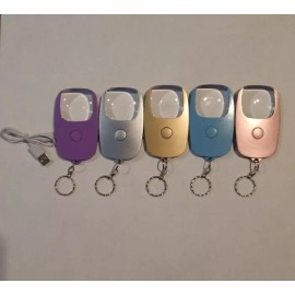 DV Rechargeable Pocket Magnifier 5x LED Soft Light  Blue-Gold-Purp - Purple