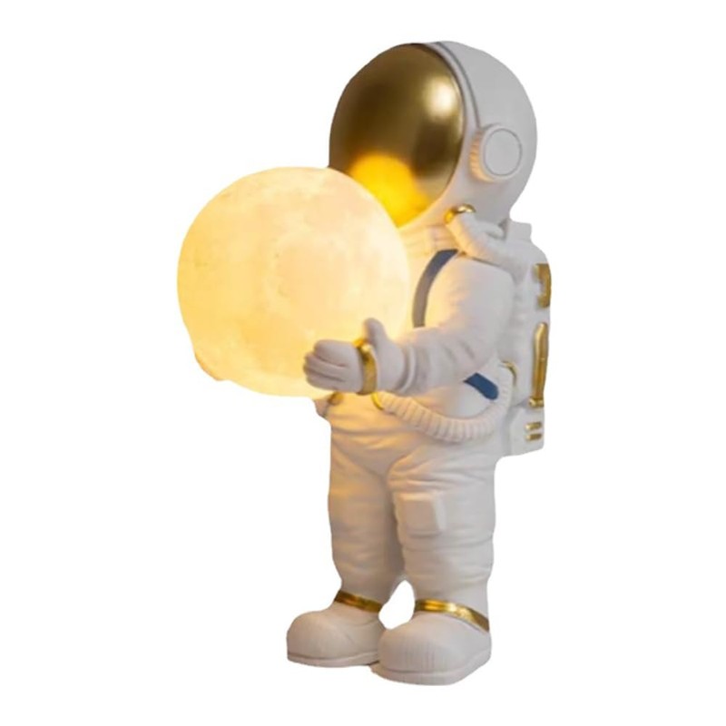 Meefad Astronaut Table Lamp Cute Space Lamp Spaceman Bedside Lamp