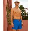 ineepor Men's Compression Swimming Trunks with Inner Shorts, Board Shorts,