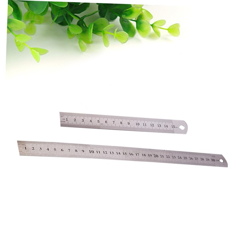 Operitacx Sturdy Stainless Steel Ruler Set for School and Office