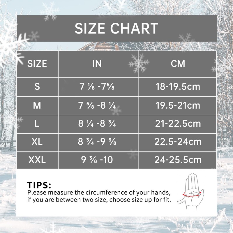 HANDLANDY Womens Winter Work Gloves, Insulated Thermal Working Gloves Touchscreen