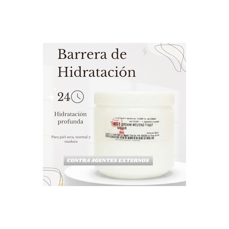 Farmacias PARIS | Cold Cream Neutro 1 kg | Crema