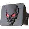 LFPartS Metal Skull 3D Emblem Trailer Hitch Cover (Fits 2"