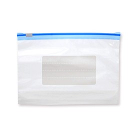 Shimojima 004749002 Slider Bag with Bottom Gusset, M, 30 Pieces, 8.7 x 5.9 x 1.2 inches (220 x 150 + 30 mm)